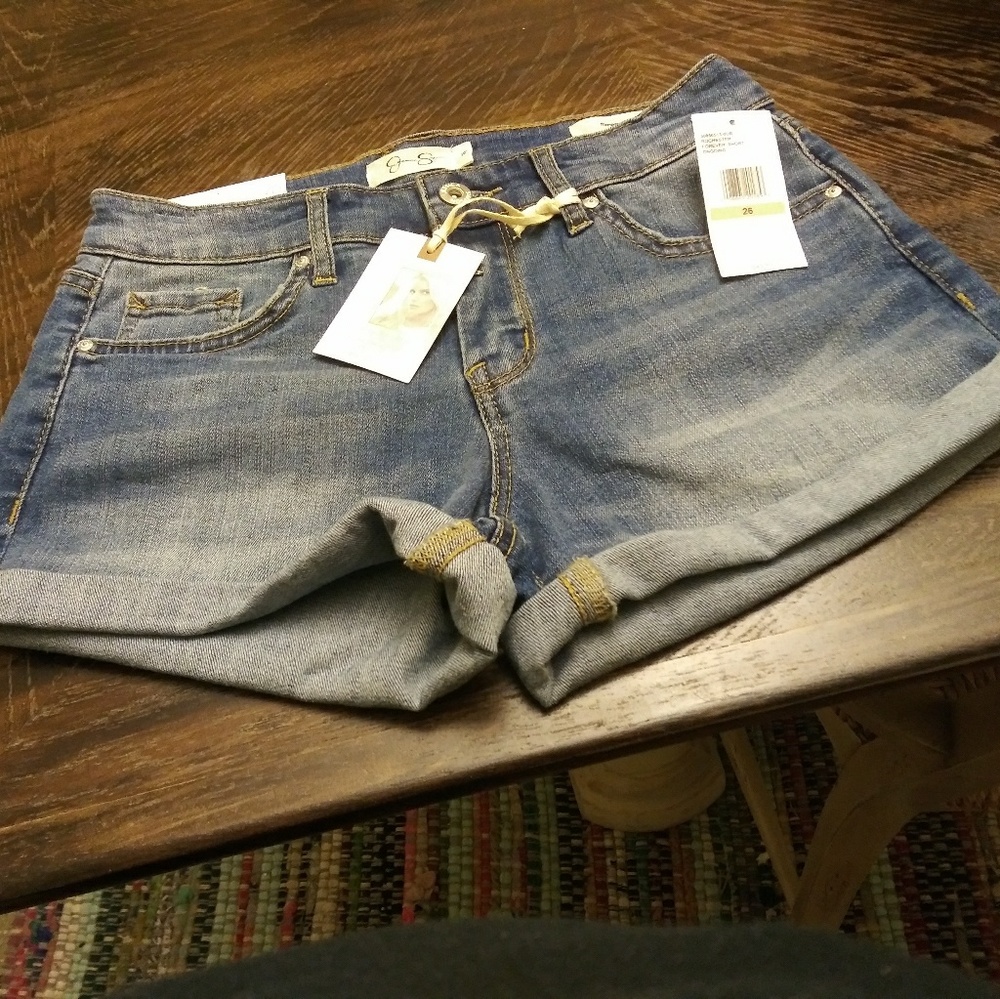 Blue jean shorts
